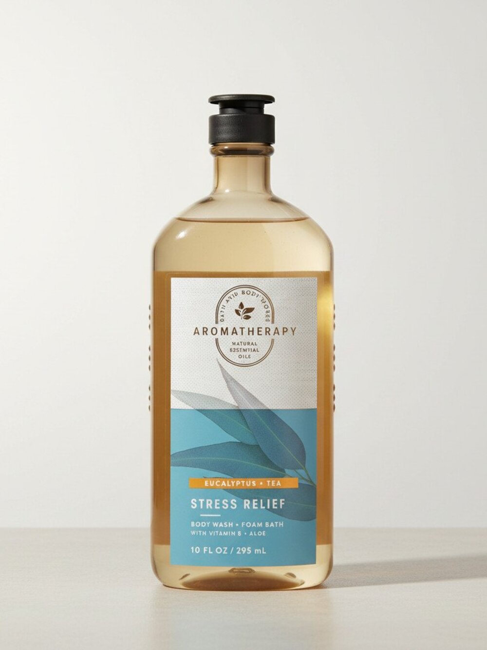 Bath & Body Works Stress Relief Eucalyptus & Tea Body Wash Foam Bath 10 Oz
